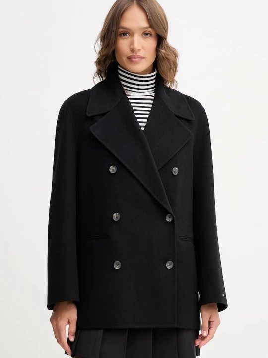 Obrázek produktu Tommy Hilfiger Kabát s vlnou černá