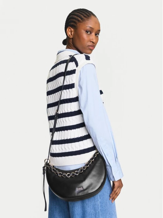 Obrázek produktu Tommy Hilfiger Kabelka Moon Leather Crossover AW0AW17467 Černá