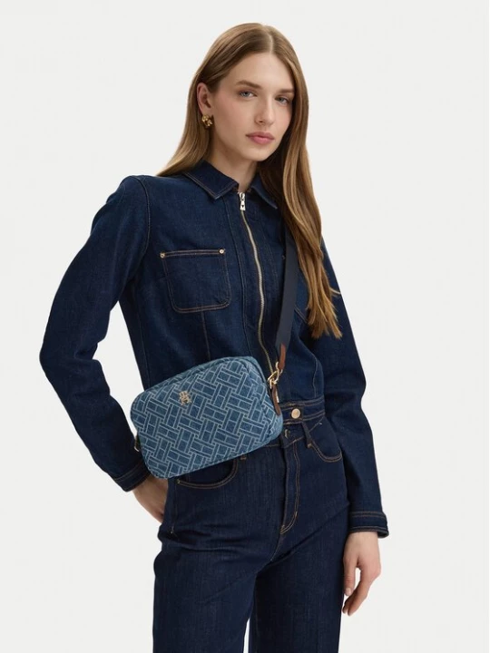 Obrázek produktu Tommy Hilfiger Kabelka Popette Camera Bag Denim Flag AW0AW18610 Modrá