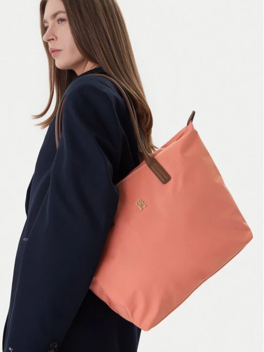 Obrázek produktu Tommy Hilfiger Kabelka Popette Tote AW0AW17711 Korálová