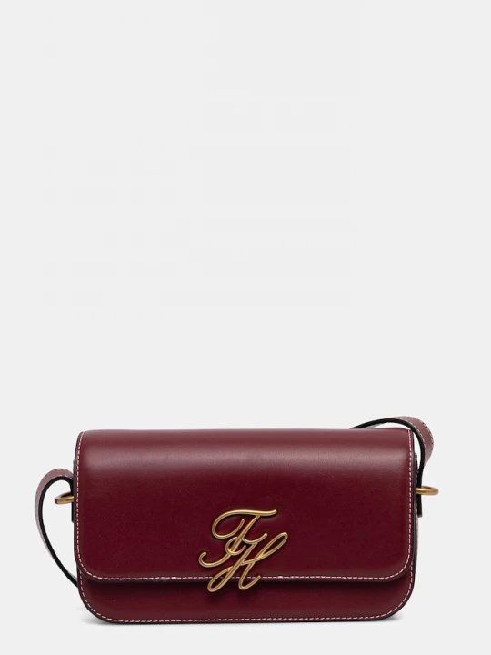 Obrázek produktu Tommy Hilfiger kabelka přes rameno dámská kožená burgundské