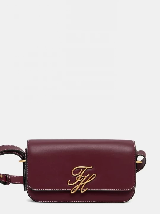 Obrázek produktu Tommy Hilfiger kabelka přes rameno dámská kožená burgundské