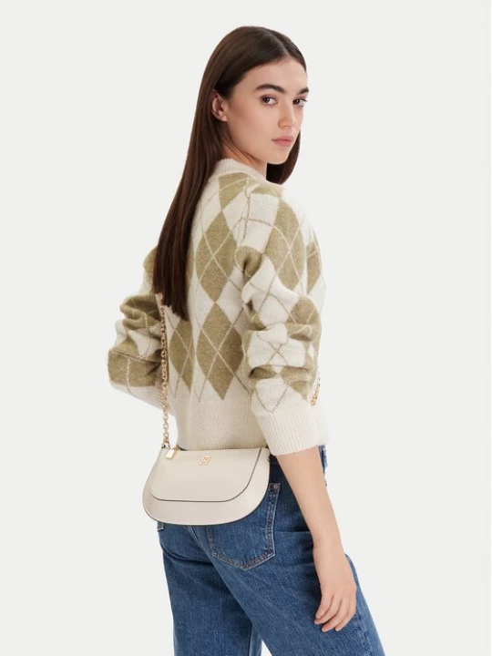 Obrázek produktu Tommy Hilfiger Kabelka Th Glam Mini Chain Crossover AW0AW18142 Krémová