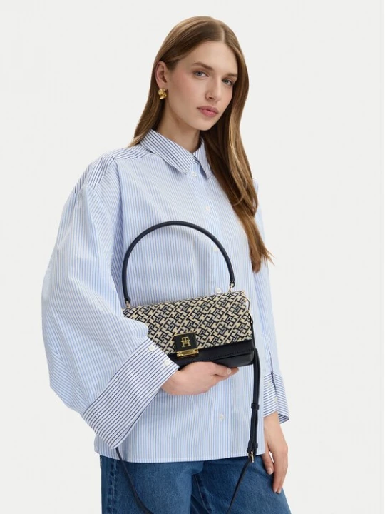 Obrázek produktu Tommy Hilfiger Kabelka Th Her Med Crossover Jacqu AW0AW18638 Tmavomodrá