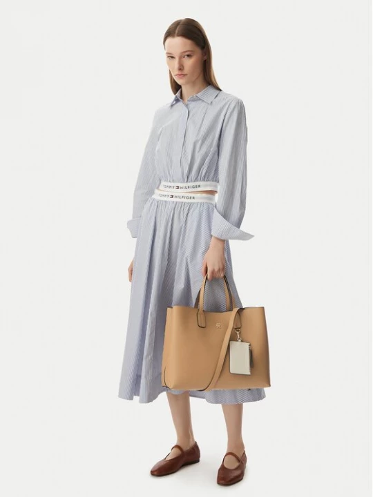 Obrázek produktu Tommy Hilfiger Kabelka Th Icon Satchel AW0AW18723 Béžová