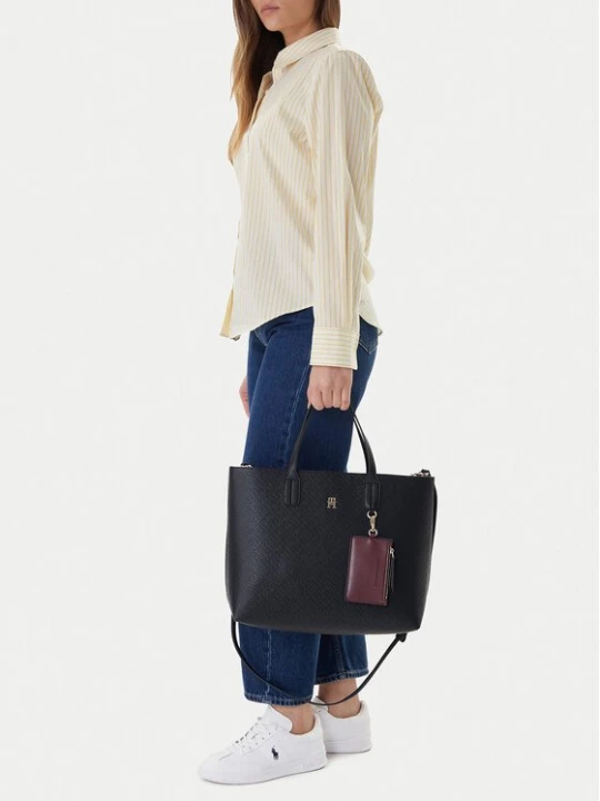 Obrázek produktu Tommy Hilfiger Kabelka Th Icon Satchel Mono AW0AW18123 Tmavomodrá