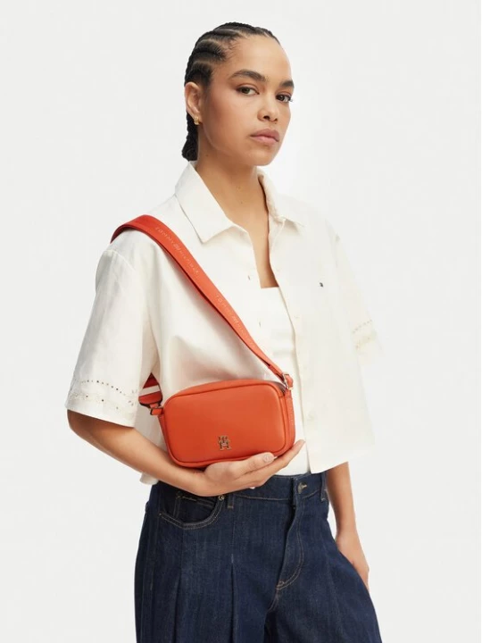 Obrázek produktu Tommy Hilfiger Kabelka Th Logotape Camera Bag AW0AW18741 Oranžová