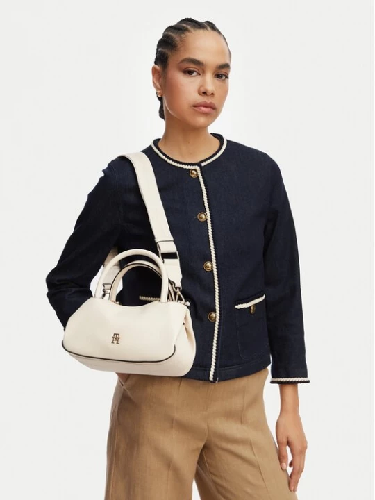 Obrázek produktu Tommy Hilfiger Kabelka Th Logotape Mini Satchel AW0AW18743 Bílá