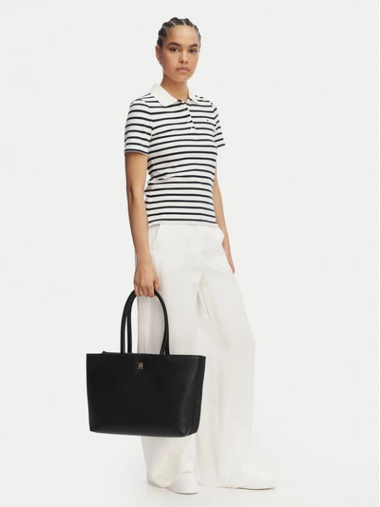 Obrázek produktu Tommy Hilfiger Kabelka Th Logotape Tote AW0AW18742 Černá