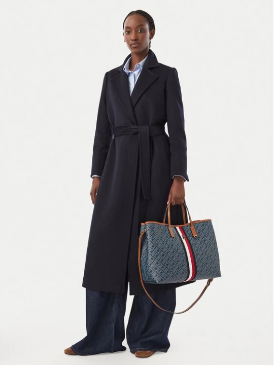 Obrázek produktu Tommy Hilfiger Kabelka Th Monoplay Satchel Corp AW0AW19516 Tmavomodrá
