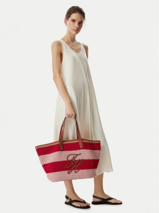 Obrázek produktu Tommy Hilfiger Kabelka Th Nautical Tote Crochet Str AW0AW18816 Barevná