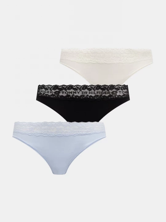 Obrázek produktu Tommy Hilfiger kalhotky dámské bavlněné s elastanem 3-pack modrá