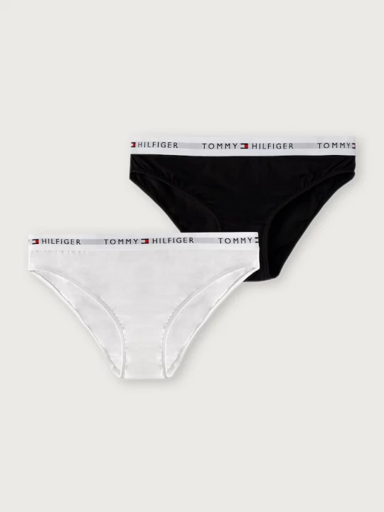 Obrázek produktu Tommy Hilfiger kalhotky dětské s bavlnou 2-pack černá