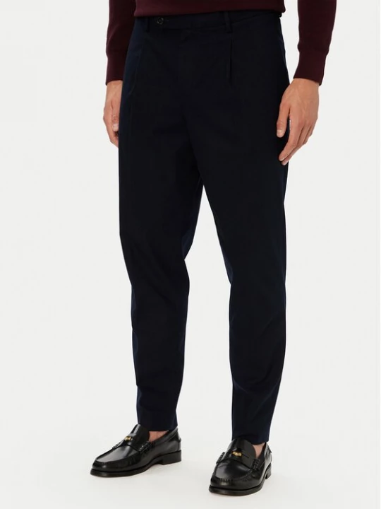 Obrázek produktu Tommy Hilfiger Kalhoty z materiálu MW0MW45058 Tmavomodrá Tapered Fit