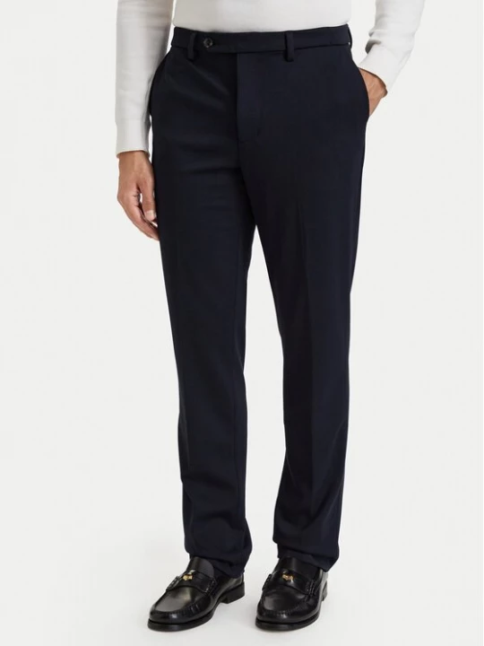 Obrázek produktu Tommy Hilfiger Kalhoty z materiálu Punto Milano MW0MW44869 Tmavomodrá Straight Fit