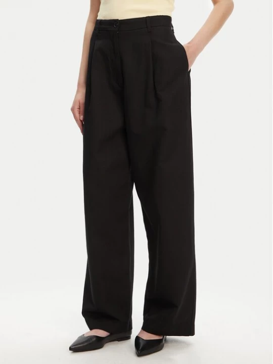 Obrázek produktu Tommy Hilfiger Kalhoty z materiálu WW0WW45780 Černá Wide Leg