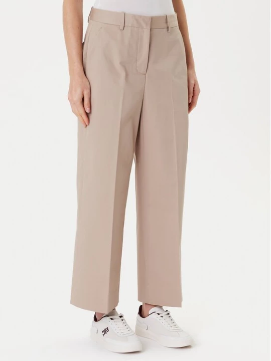 Obrázek produktu Tommy Hilfiger Kalhoty z materiálu WW0WW45791 Béžová Wide Leg
