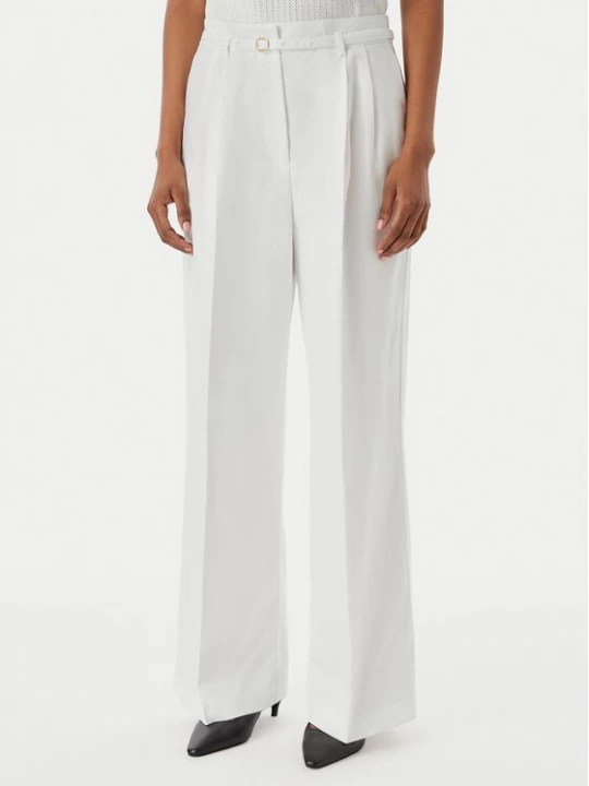 Obrázek produktu Tommy Hilfiger Kalhoty z materiálu WW0WW48884 Bílá Wide Leg