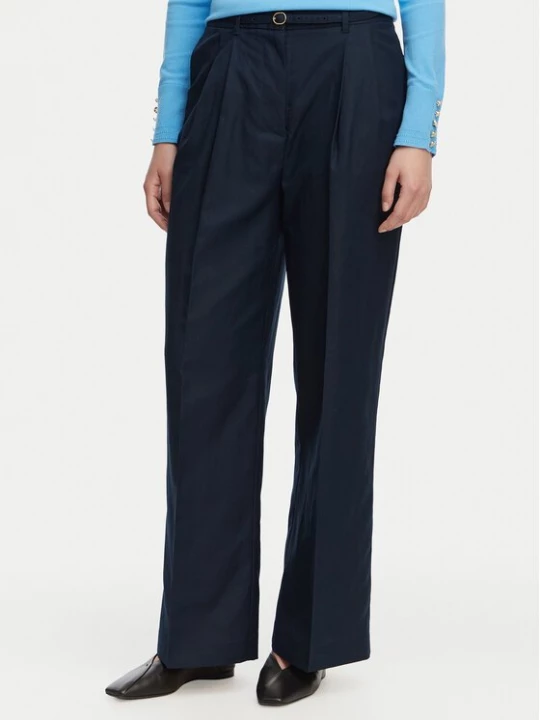Obrázek produktu Tommy Hilfiger Kalhoty z materiálu WW0WW48884 Tmavomodrá Wide Leg