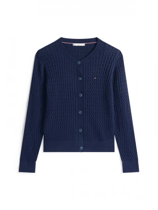 Obrázek produktu TOMMY HILFIGER Kardigan 'Mini Cable' marine modrá