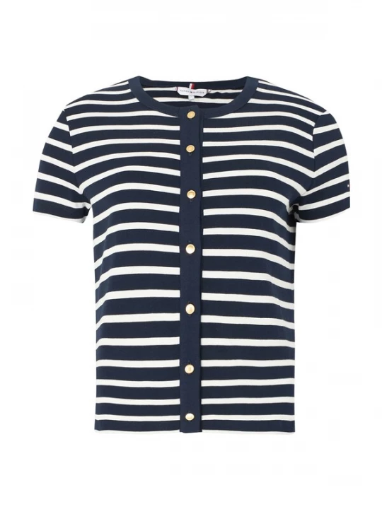 Obrázek produktu TOMMY HILFIGER Kardigan námořnická modř / bílá