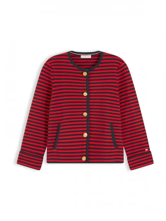 Obrázek produktu TOMMY HILFIGER Kardigan noční modrá / červená