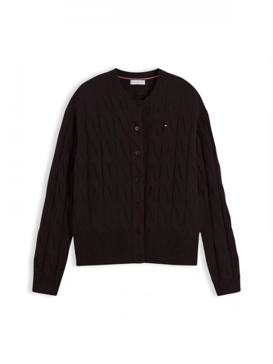 Obrázek produktu TOMMY HILFIGER Kardigan tmavě hnědá