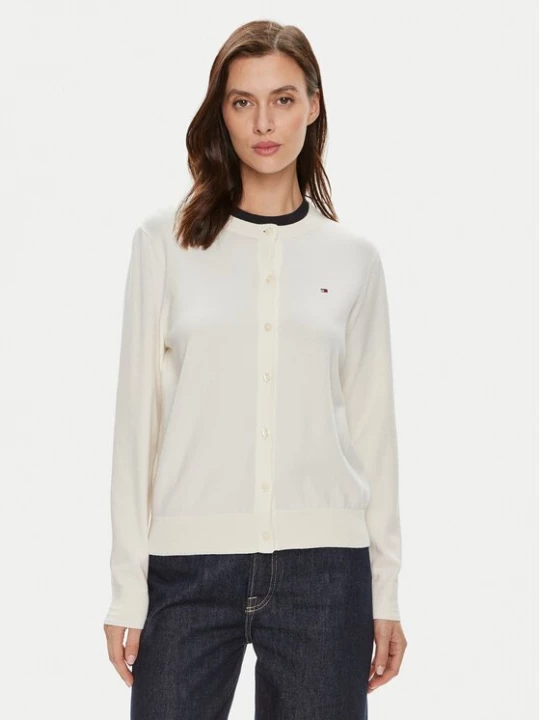 Obrázek produktu Tommy Hilfiger Kardigan WW0WW42370 Écru Regular Fit Krémová