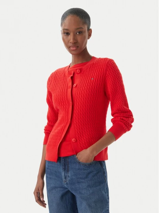 Obrázek produktu Tommy Hilfiger Kardigan WW0WW43329 Červená Regular Fit
