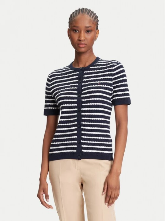 Obrázek produktu Tommy Hilfiger Kardigan WW0WW45707 Tmavomodrá Slim Fit