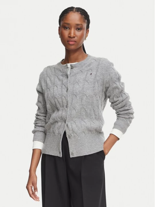 Obrázek produktu Tommy Hilfiger Kardigan WW0WW52191 Šedá Regular Fit