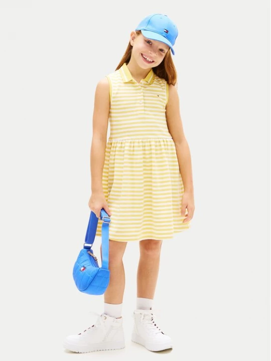 Obrázek produktu Tommy Hilfiger Každodenní šaty KG0KG08486 Světle žlutá Regular Fit