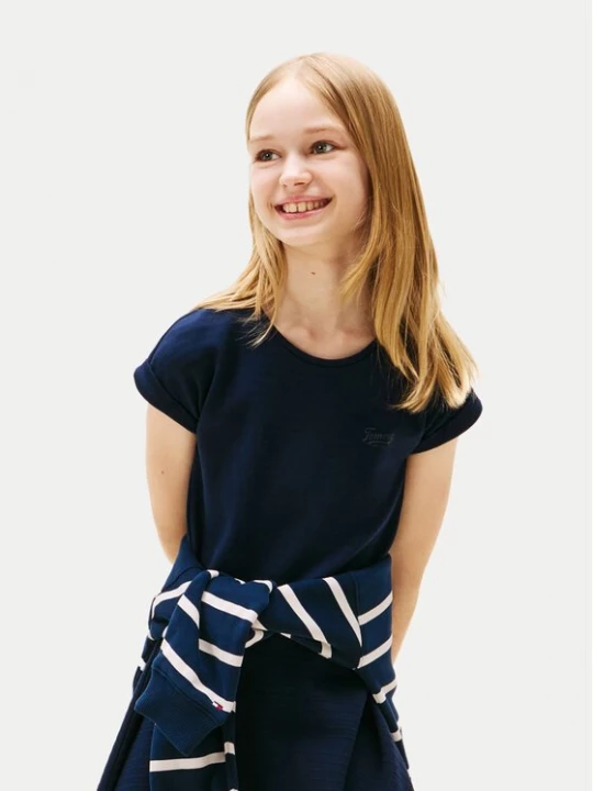 Obrázek produktu Tommy Hilfiger Každodenní šaty Spacer KG0KG08706 S Tmavomodrá Regular Fit