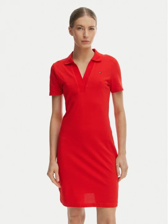 Obrázek produktu Tommy Hilfiger Každodenní šaty WW0WW42567 Červená Slim Fit