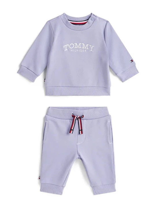 Obrázek produktu Tommy Hilfiger Kojenecká tepláková souprava Tommy Hilfiger fialová