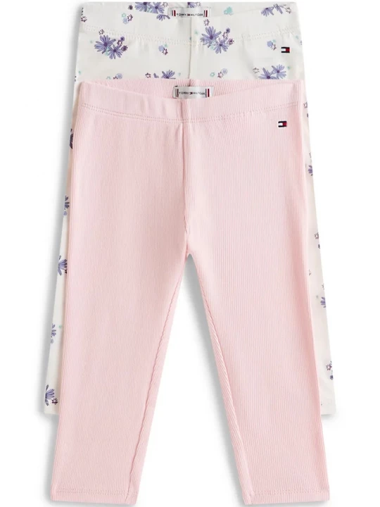 Obrázek produktu Tommy Hilfiger Kojenecké legíny Tommy Hilfiger 2-pack růžová