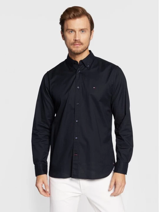 Obrázek produktu Tommy Hilfiger Košile Core Flex Poplin MW0MW25035 Tmavomodrá Regular Fit