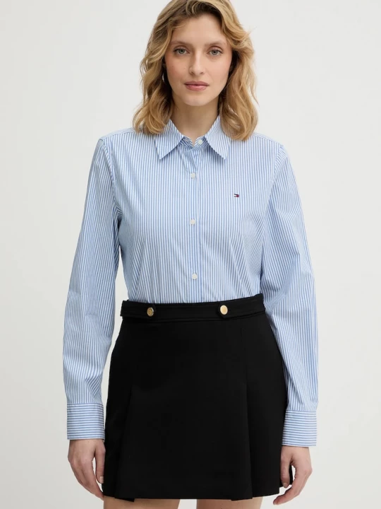 Obrázek produktu Tommy Hilfiger košile dámská bavlněná s elastanem modrá
