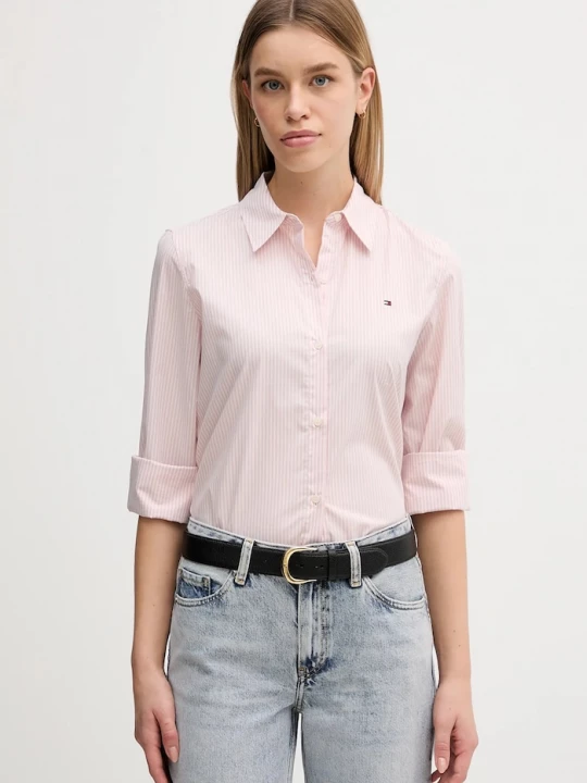 Obrázek produktu Tommy Hilfiger košile dámská bavlněná s elastanem růžová