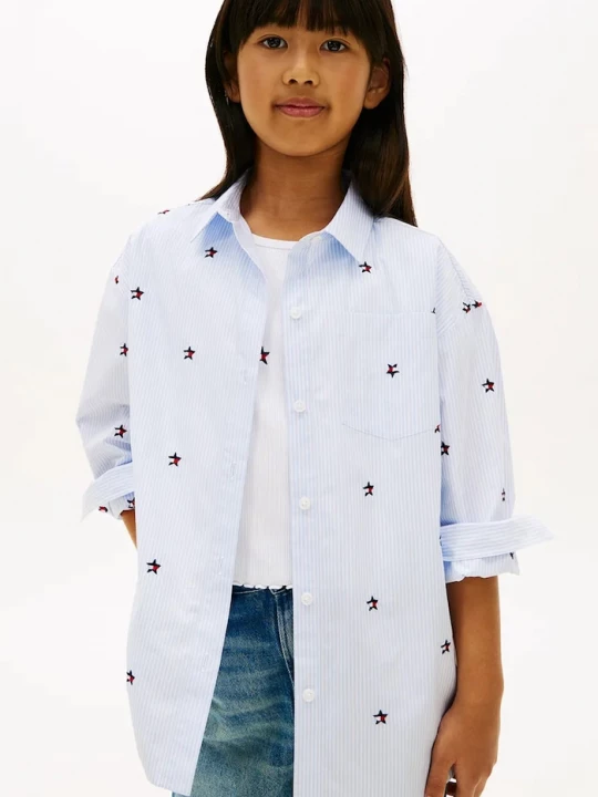 Obrázek produktu Tommy Hilfiger košile dětská bavlněná modrá