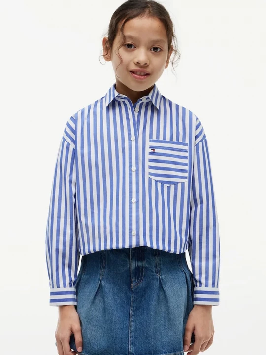 Obrázek produktu Tommy Hilfiger košile dětská bavlněná modrá