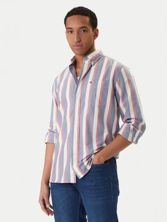 Obrázek produktu Tommy Hilfiger Košile Heritage MW0MW41695 Fialová Regular Fit
