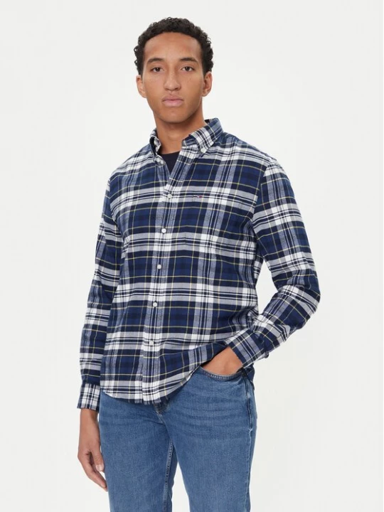 Obrázek produktu Tommy Hilfiger Košile Hero MW0MW41345 Tmavomodrá Regular Fit
