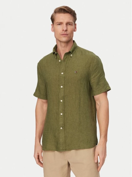Obrázek produktu Tommy Hilfiger Košile MW0MW41531 Tmavě zelená Regular Fit