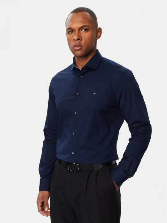 Obrázek produktu Tommy Hilfiger Košile MW0MW44710 Tmavomodrá Slim Fit