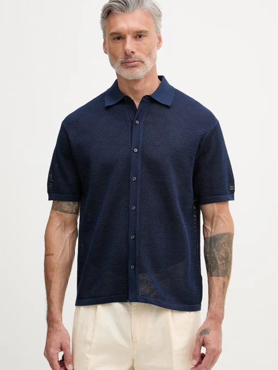Obrázek produktu Tommy Hilfiger košile pánská bavlněná NEW YORK námořnická modř