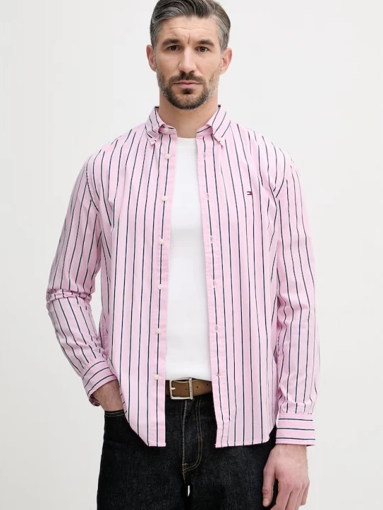 Obrázek produktu Tommy Hilfiger Košile pánská bavlněná růžová