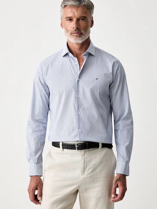 Obrázek produktu Tommy Hilfiger košile pánská bavlněná s elastanem modrá