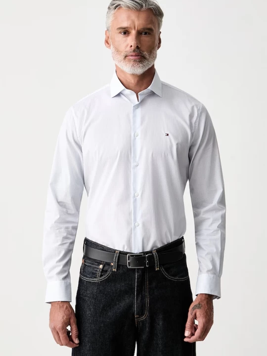 Obrázek produktu Tommy Hilfiger košile pánská bavlněná s elastanem modrá