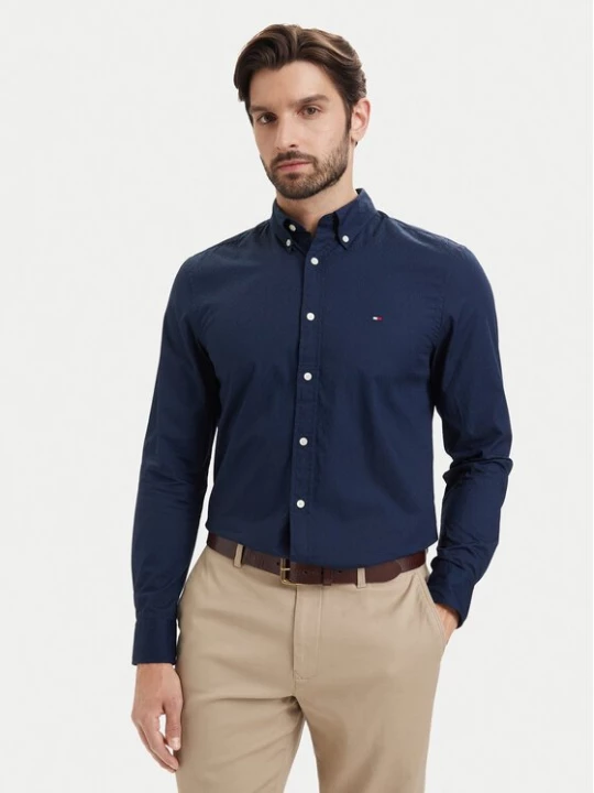 Obrázek produktu Tommy Hilfiger Košile Pop Small MW0MW43321 Tmavomodrá Regular Fit
